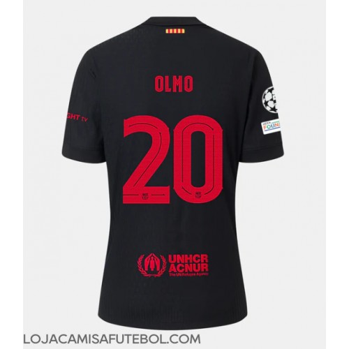 Camisa de Futebol Barcelona Dani Olmo #20 Equipamento Secundário 2024-25 Manga Curta